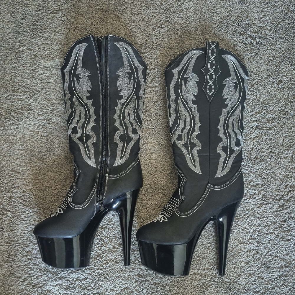 Ellie  womens 709-dallas Western Boot, Black
